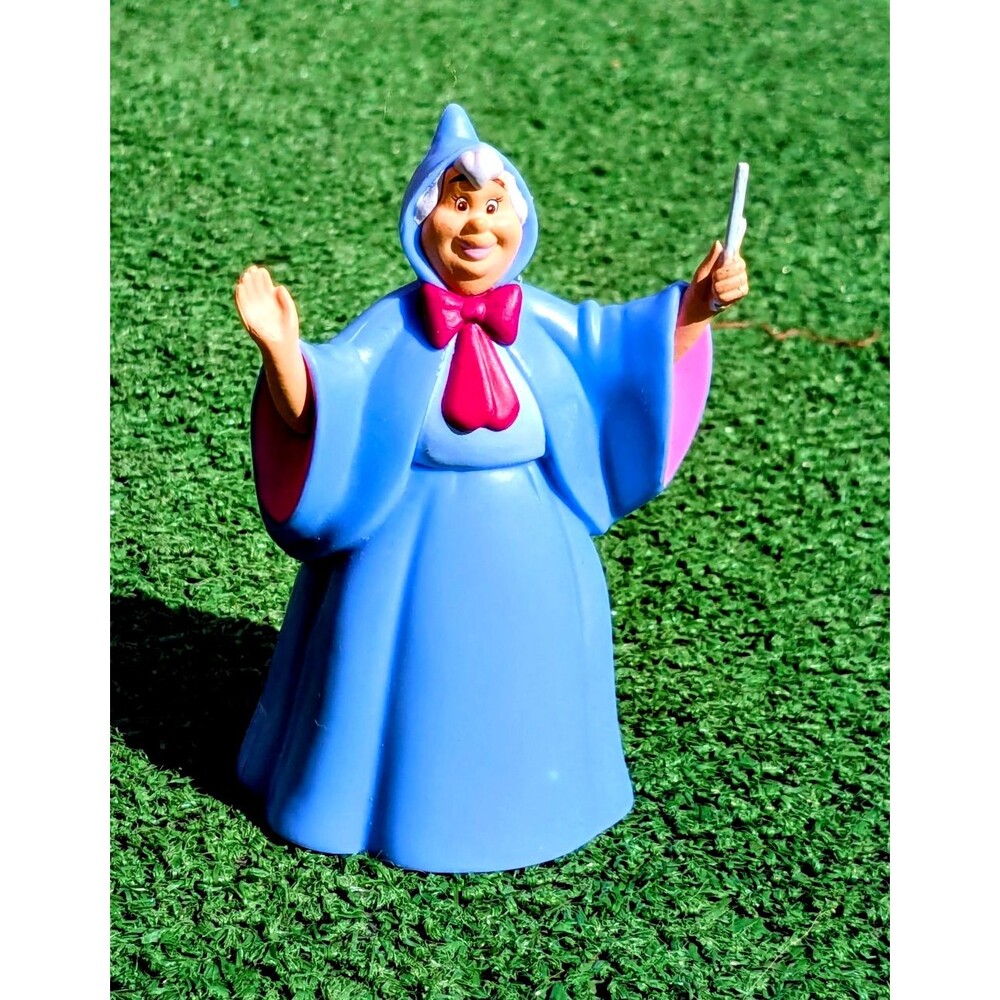 Fairy Godmother PVC Ornament Cinderella Figurine Figure 4" Disney Figure Toy EUC